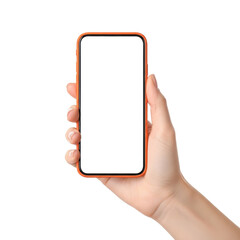 hand holding smartphone