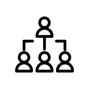 Data Governance Team Line Icon of Master Data Management Icon Set