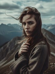 Cinematic Mountain Portrait &ndash; Windy & Dramatic