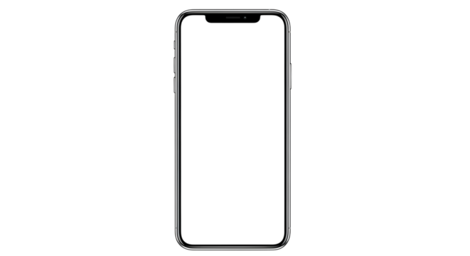 Modern smartphone isolated on transparent background - Powered by Adobe