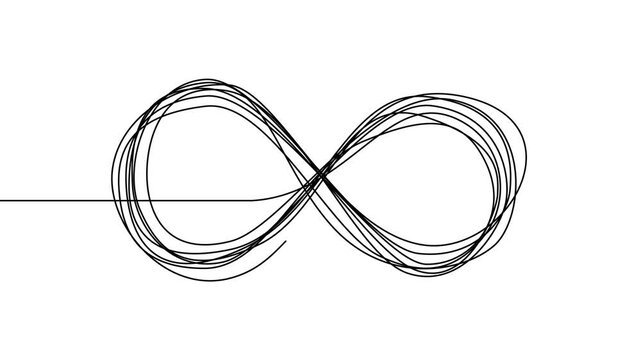Continuous Line Infinity Loop Drawing Animation