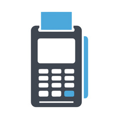 Point of sale machine icon for modern payment transactions