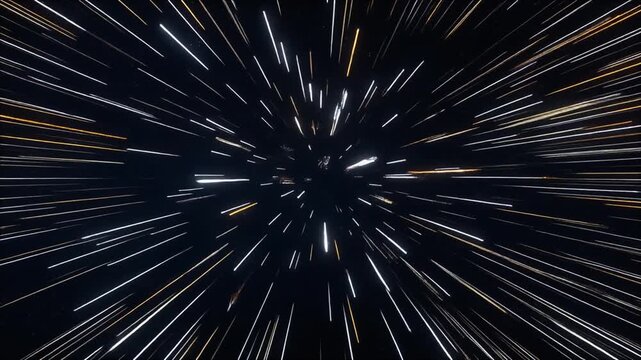 Hyperspace Jump Warp Speed Background Star Travel Visual FX