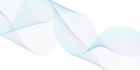Abstract backdrop with wave gradient lines vector illustration