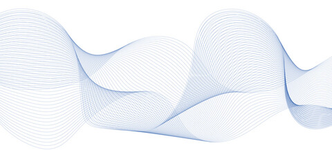 Abstract colorful wave element for design. Digital frequency track equalizer. Stylized line art background. Vector illustration. Wave with lines created using blend tool