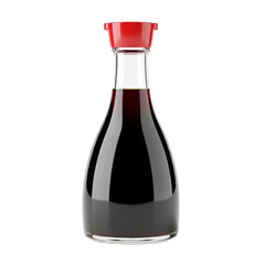 Premium Soy Sauce Bottle with Deep Brown Color
