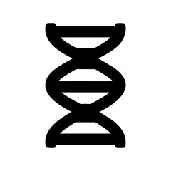Illustration of a double helix shaped abstract sign on a white background