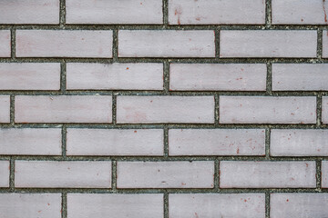 古い汚れたセメントで塗り固められたレンガ風のブロックの壁　　背景テクスチャー
