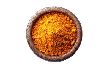 PNG, Vibrant turmeric powder, isolated on transparent.