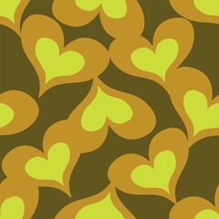 love heart valentine seamless pattern