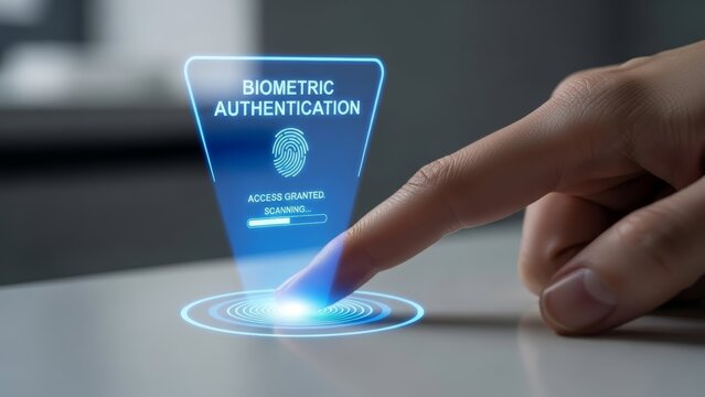 Finger Placing on Holographic Sensor for Biometric Authentication