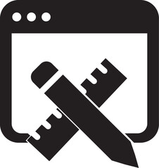 Web design and development icon
