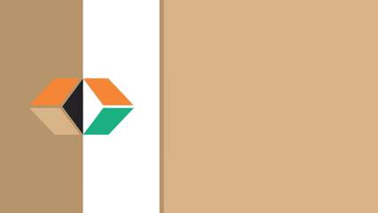 Clean and modern corporate background featuring an abstract geometric hexagon logo, perfect for business branding and presentations