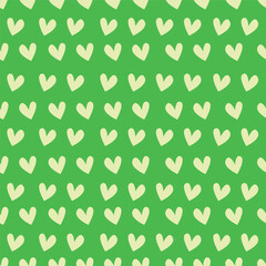 seamless pattern with green and white circles