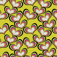 seamless pattern with hearts