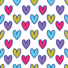 seamless pattern with hearts