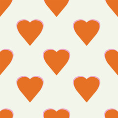 love heart valentine seamless pattern
