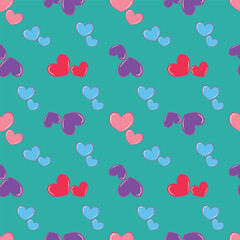 seamless hearts pattern