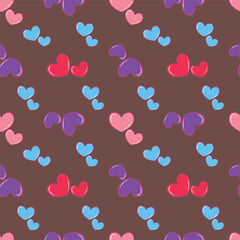 seamless hearts pattern
