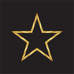 Obraz premium gold star illustration design illustration