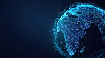 An ethereal globe pulses with digital energy, visualizing interconnected data streams and symbolizing the ever-evolving world of technology. ..Created with Generative AI, not depicting real subjects.