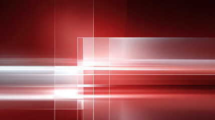 Red glowing geometric abstract background with a tech theme