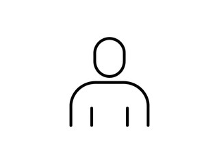 Abstract outline of a person s silhouette with a simple outline against a stark black background