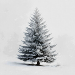 tree christmas-tree white background