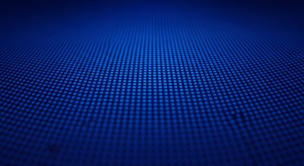 Abstract blue grid background with perspective and subtle texture