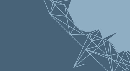 Abstract geometric design with interconnected lines and shapes.