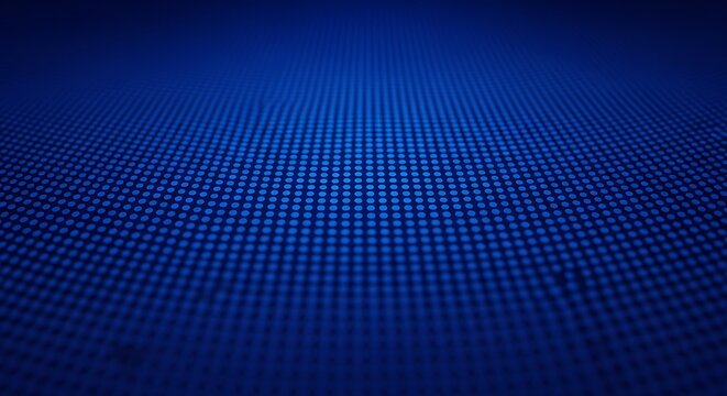 Abstract blue grid background with perspective and subtle texture