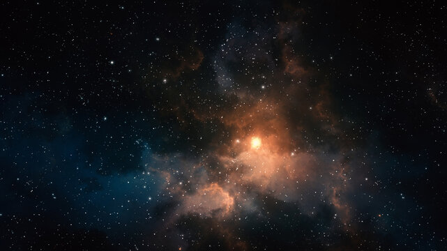 Swirling Colorful Spiral Nebula Background