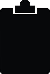 Illustration simple clipboard icon vector business silhouette vector