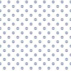 Seamless pattern with abstract split circles, dots or macaron shapes in purple and blue. Abstract split circle geometric seamless background.  Hand drawn textured polka dot variation pattern. 