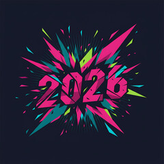 Edgy abstract 2026 illustration, Edgy Abstract 2026 Illustration - Dynamic & Forward-Looking Art