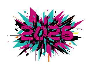 Edgy abstract 2026 illustration, Edgy Abstract 2026 Illustration - Dynamic & Forward-Looking Art