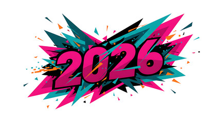 Edgy abstract 2026 illustration, Edgy Abstract 2026 Illustration - Dynamic & Forward-Looking Art