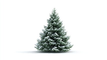 Fototapeta premium Christmas tree on a white background