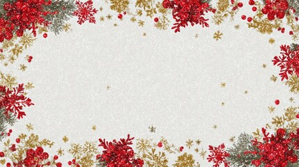 simple Seamless Christmas frame with place for text concept