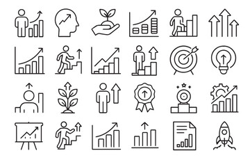 Business Strategy and Success Icons