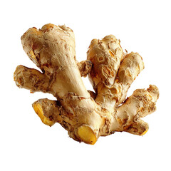 ginger root created with ginger isolated on with white background
