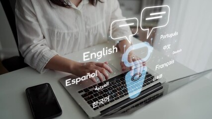 Global communication with multiple languages, digital translation tools, multilingual technology, cross-cultural communication, and virtual language learning environments. Muxer