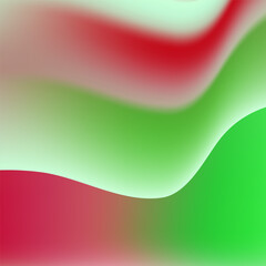 Soft Abstract Gradient Waves with Smooth Red and Green Color Blends, Fluid Organic Shapes and Minimal Modern Background Design for Creative Digital Art and Graphic Projects