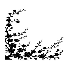 A set of flowers background