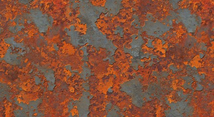Abstract Rust and Patina Texture - Industrial Grunge Background.