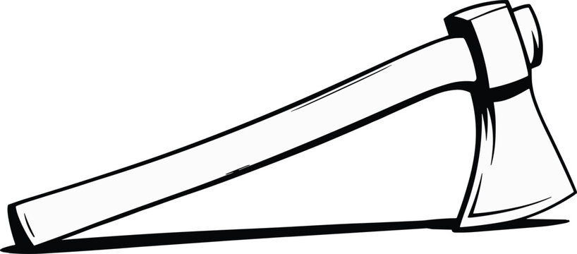 black and white axe clip art preview