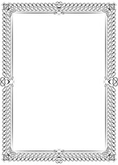 Elegant vector certificate frames featuring decorative borders.