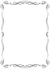 Elegant vector certificate frames featuring decorative borders.