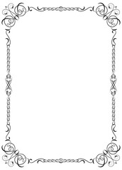 Elegant vector certificate frames featuring decorative borders.