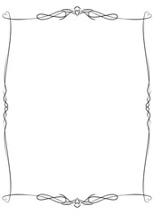 Elegant vector certificate frames featuring decorative borders.